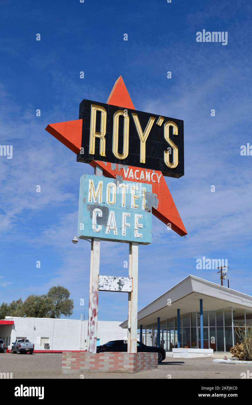 Roy's motel e Dinner Amboy Foto Stock