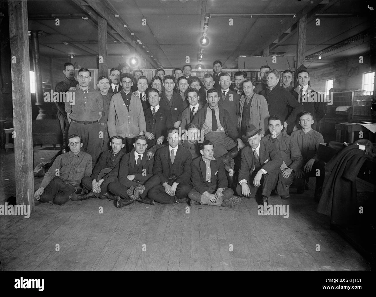 Associazione cristiana giovani uomini - attività del campo, 1917. Foto Stock