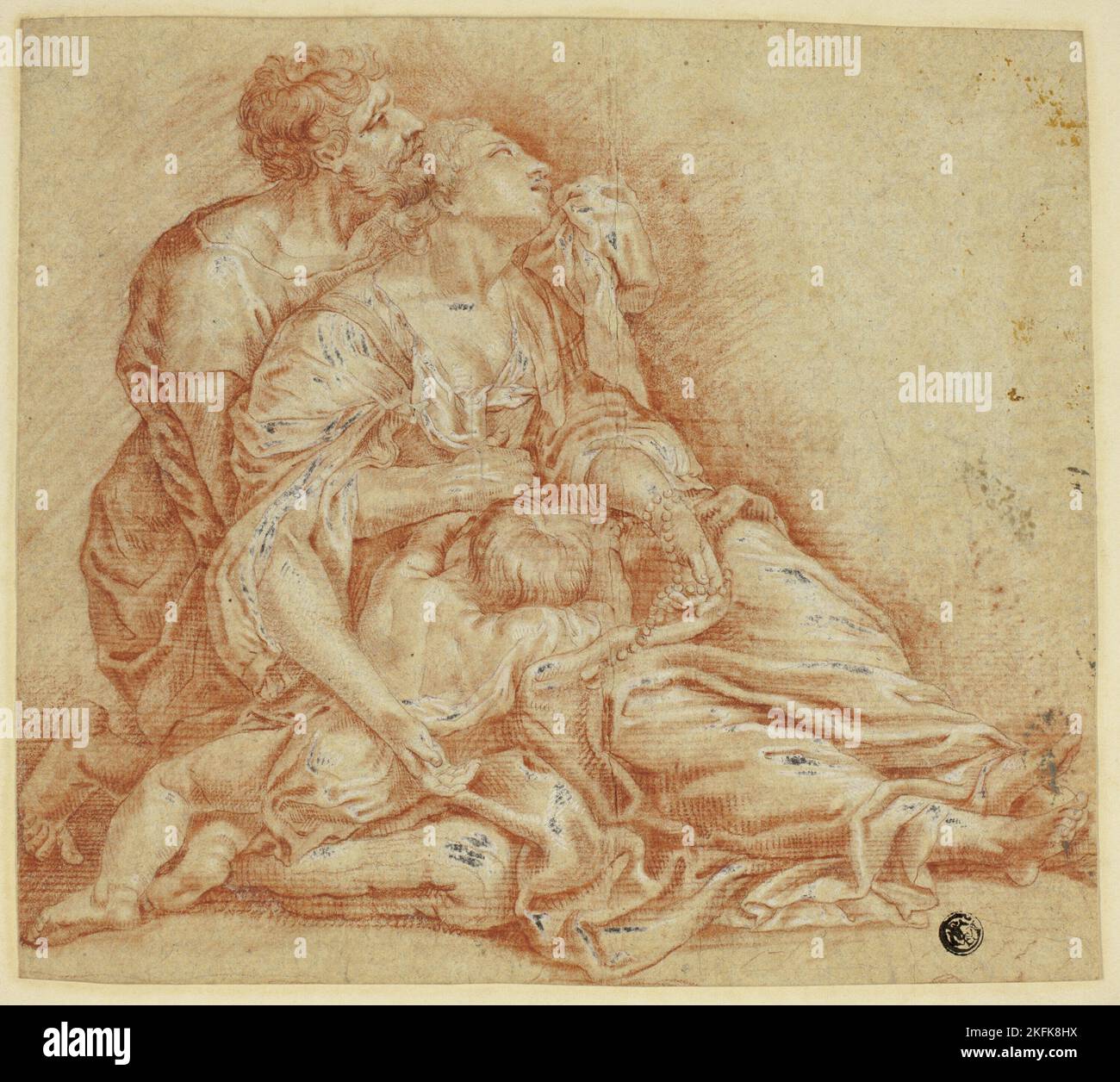 Gruppo famiglia, n.d. Foto Stock