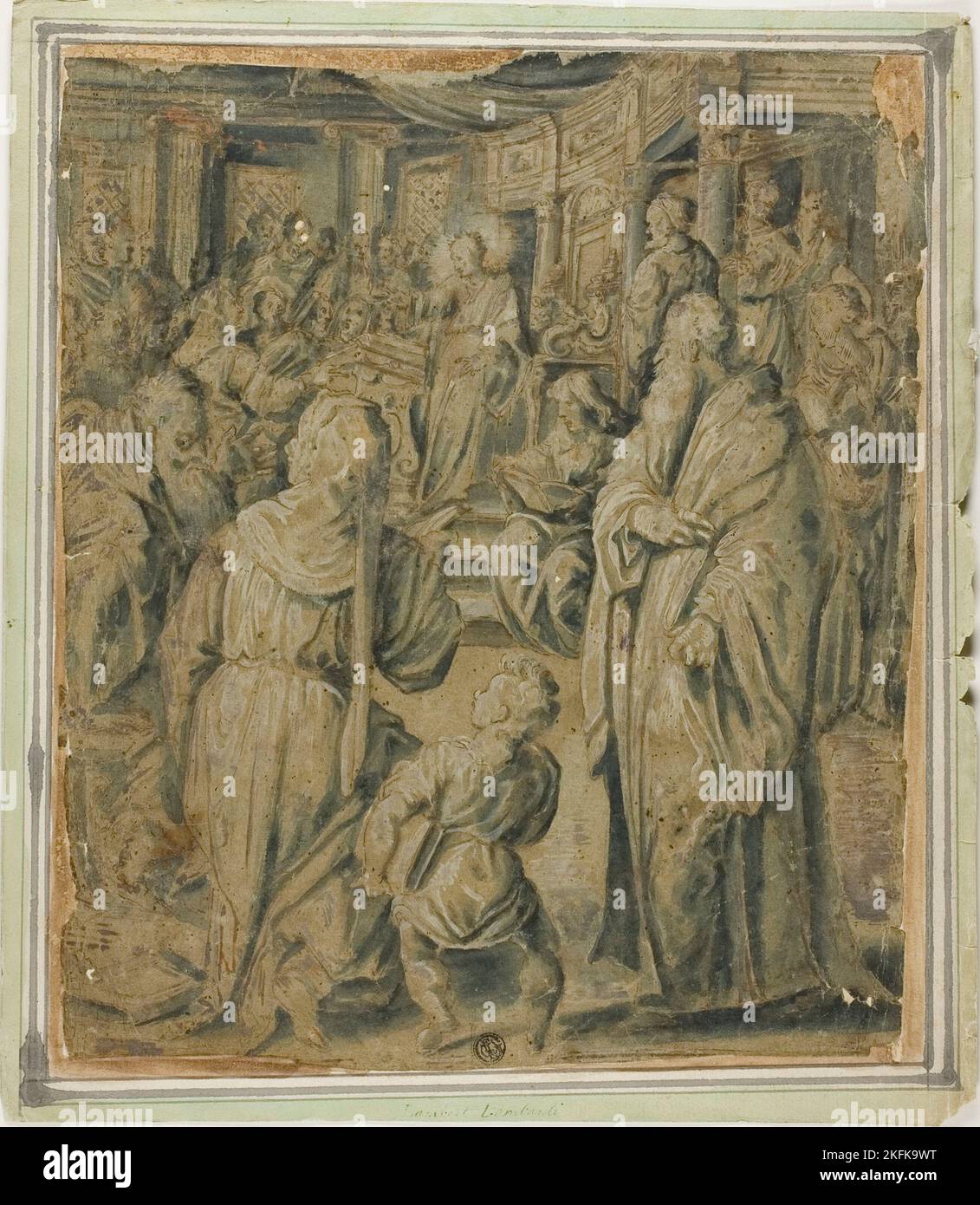 Cristo tra i Medici, n.d. Scuola di Lambert Lombard. Foto Stock