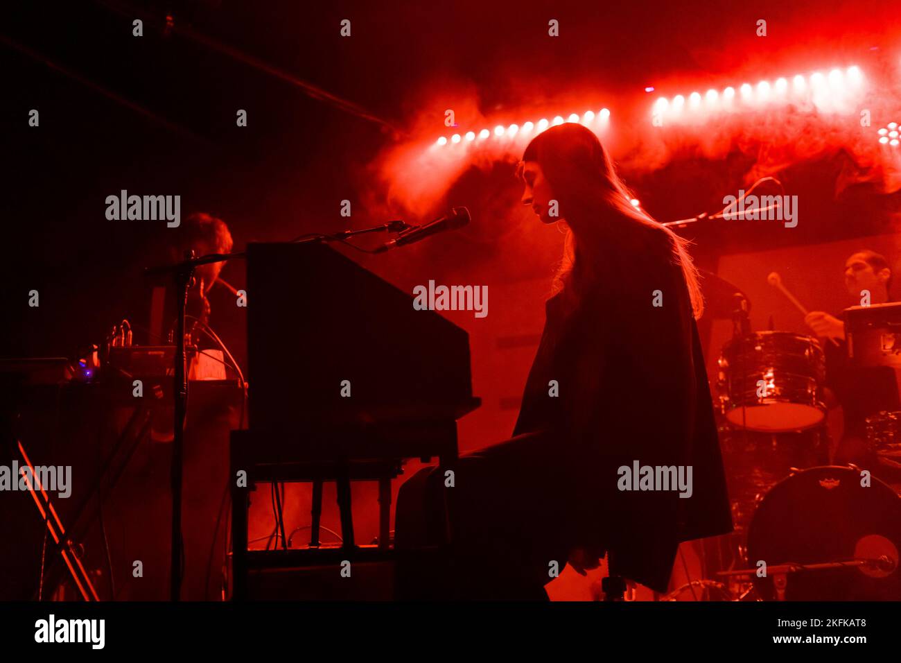 Emma Nolde durante il concerto al Monk Club di Roma. (Foto di Roberto Bettacchi / Pacific Press) Foto Stock