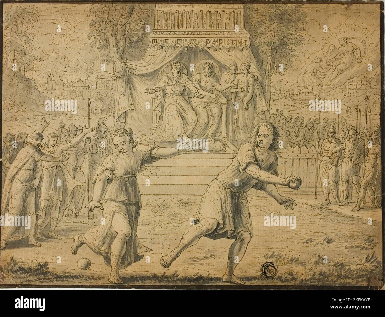 Atlanta Racing Hippomenes, n.d. Eventualmente dopo Marten de Vos, François Boitard o Philibert Benoît Delarue. Foto Stock