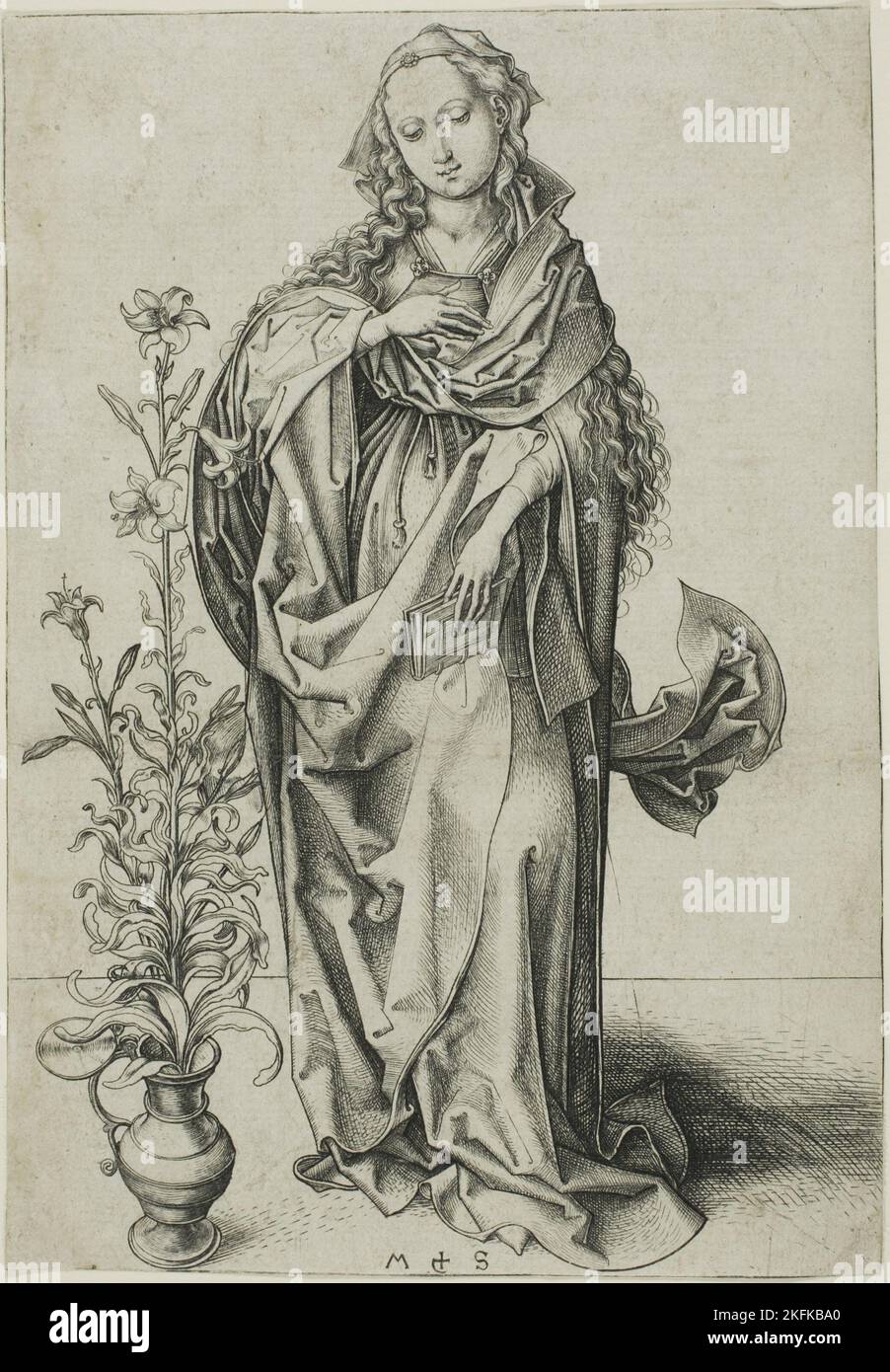 La Vergine dell'Annunciazione, 1470/75. Foto Stock