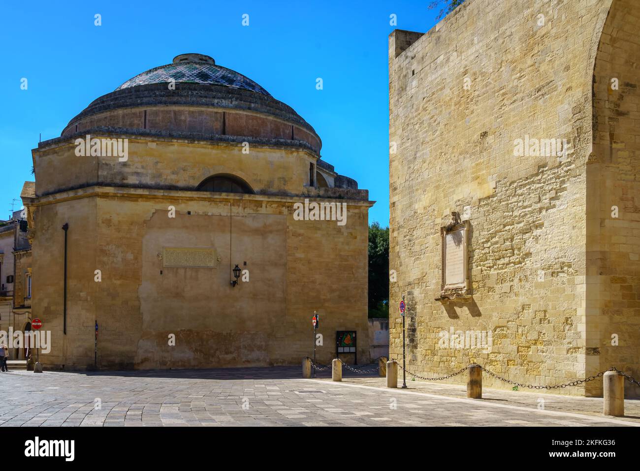 Strade di Lecce, Puglia. Italia. Foto Stock