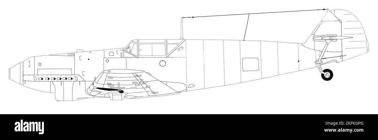 Messerschmitt BF 109D-1 Foto Stock