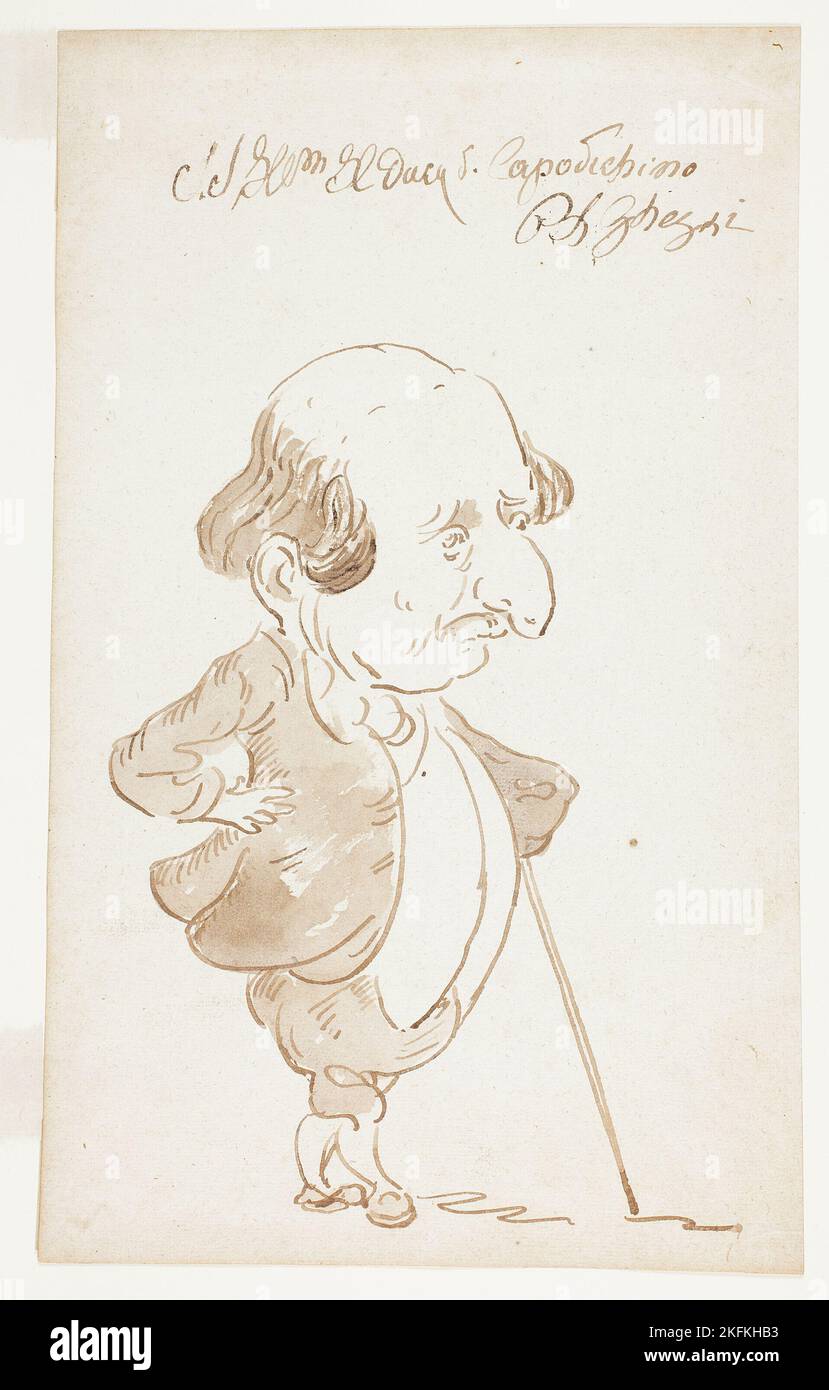 Il Duca di Capodichino, 1694-1755. Attribuito a Pier Leone Ghezzi. Foto Stock