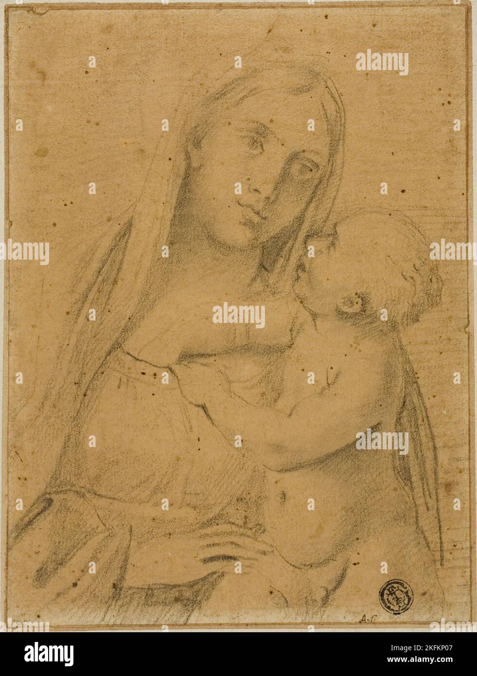 Vergine e Bambino, n.d. Foto Stock
