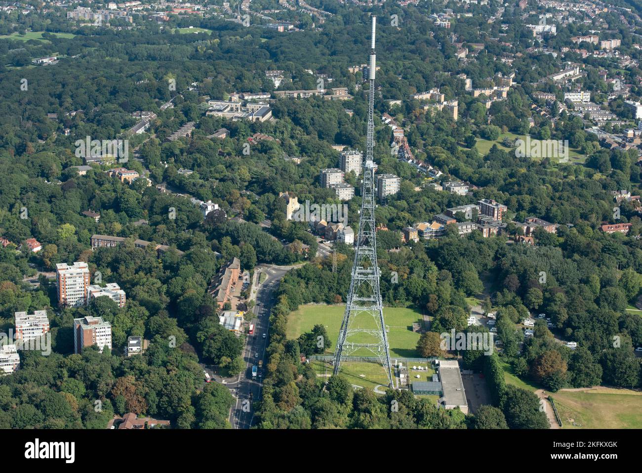 The Crystal Palace Transmittenti Station, Penge, Greater London Authority, 2021. Foto Stock