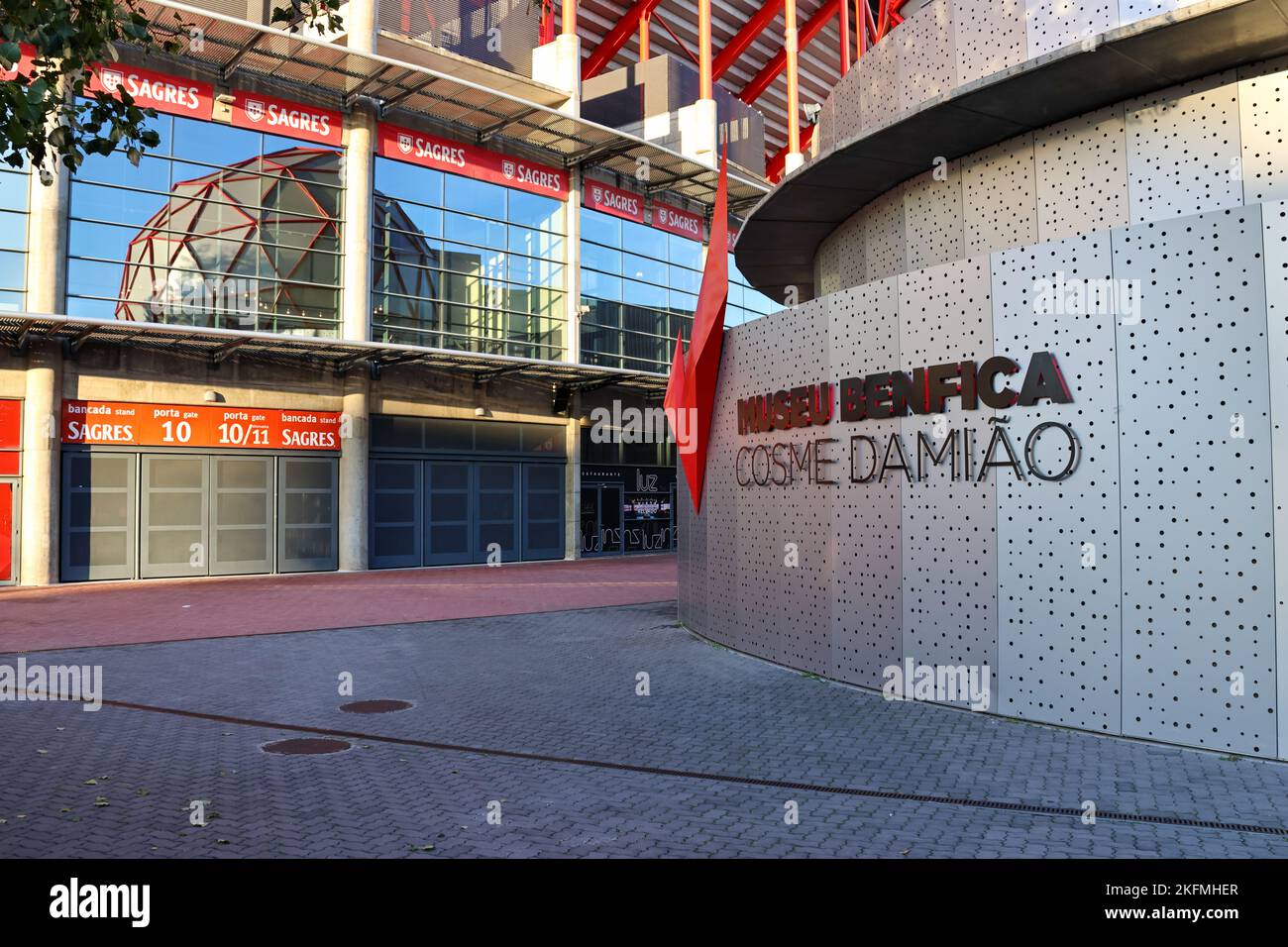 Un esterno del Museo Benfica Cosme Damiao Foto Stock