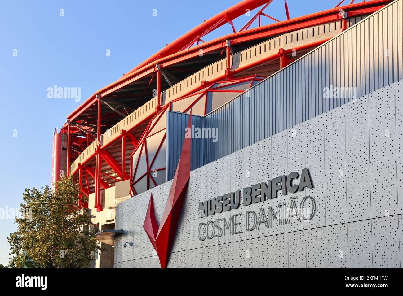 Un esterno del Museo Benfica Cosme Damiao Foto Stock