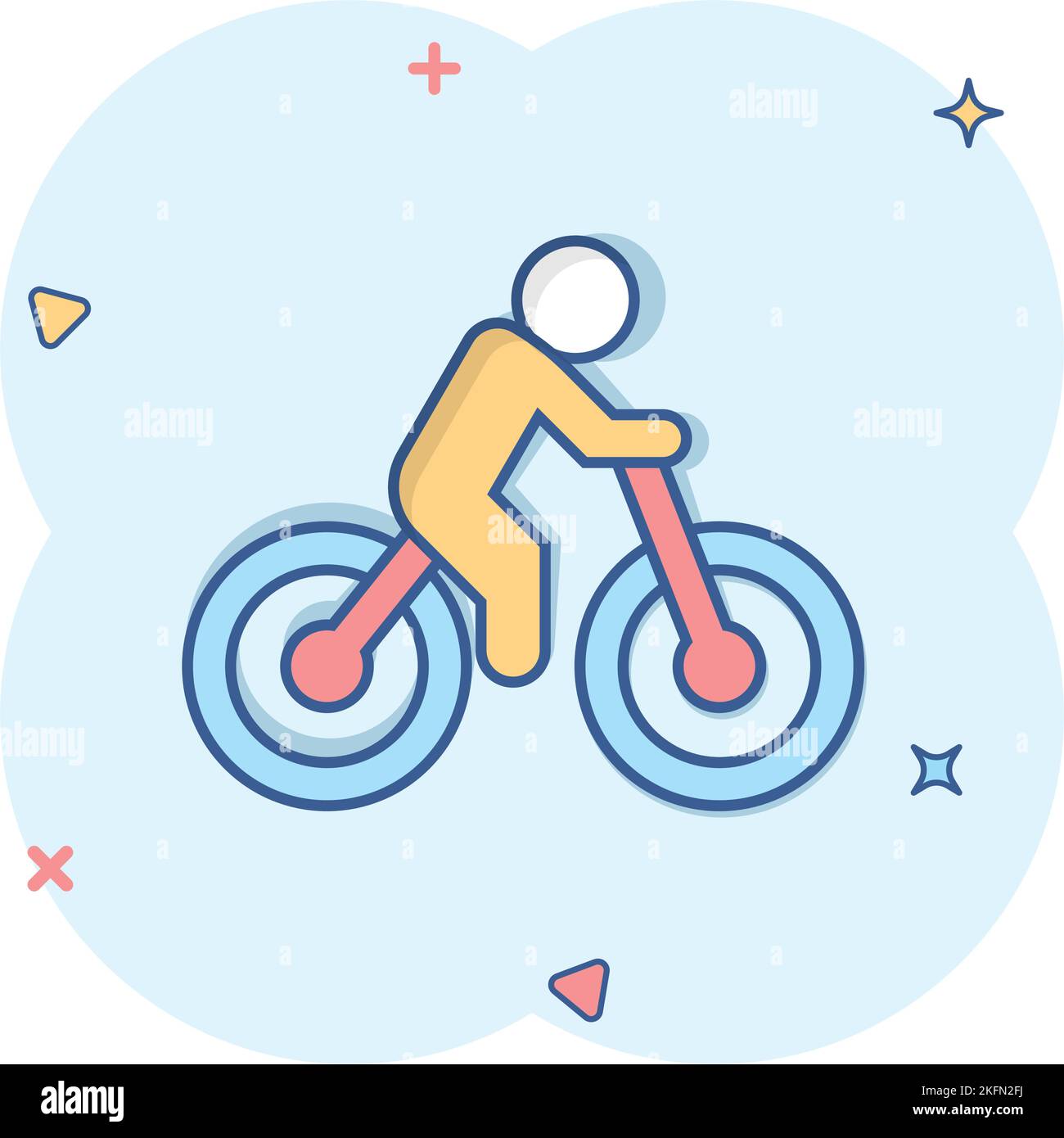 Adesivi per biciclette Cartoon Immagine e Vettoriale - Alamy