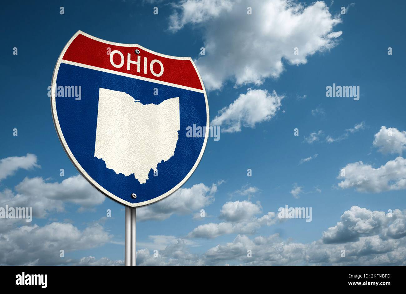 Ohio - Stato degli Stati Uniti nella regione Midwest degli Stati Uniti Foto Stock