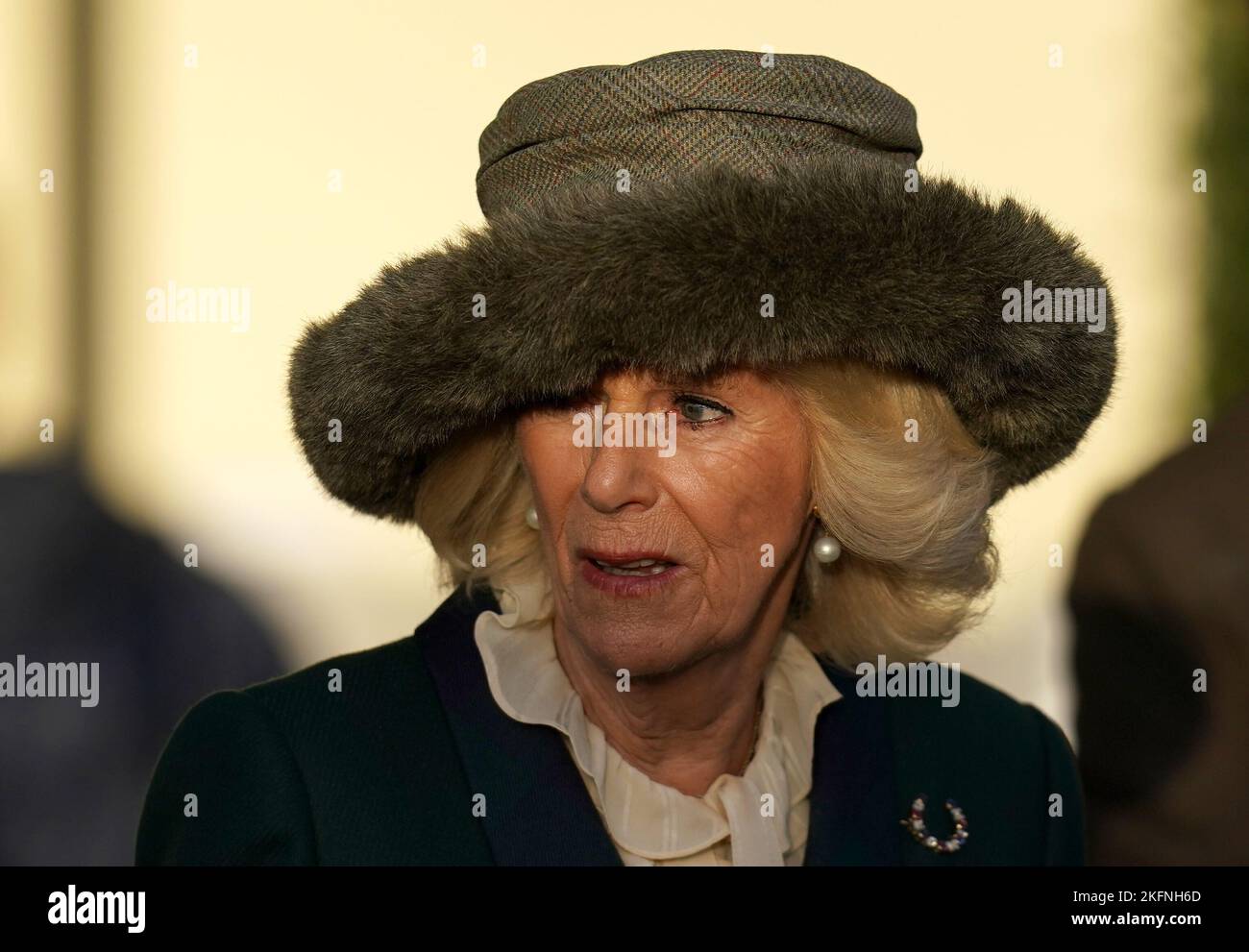 Il Queen Consort il Sabato del fine settimana di Novembre Racing all'Ippodromo di Ascot. Data immagine: Sabato 19 novembre 2022. Foto Stock