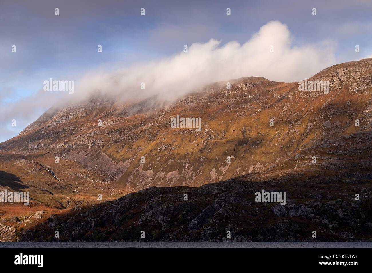 Slioch montagna nella riserva naturale di Beinn Eighe, nord-ovest della Scozia Foto Stock