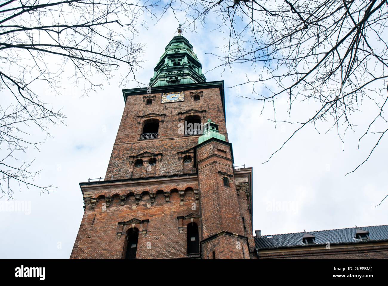 St Chiesa di Pietro, Copenaghen, Danimarca. (St. Petri Kirke) Una chiesa gotica scandinava nella capitale danese. Sankt Petri. Foto Stock