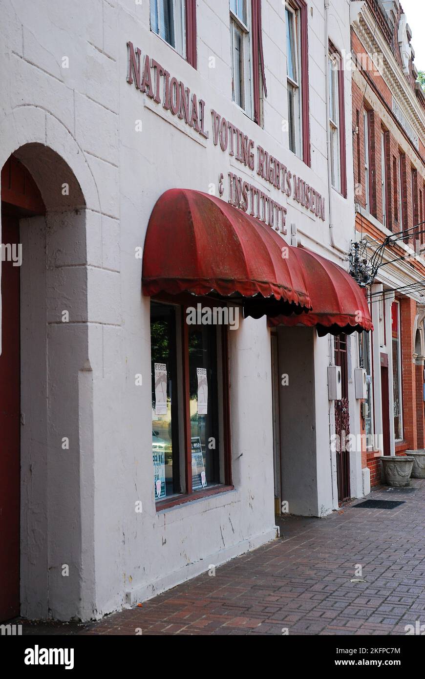 Il Voting Rights Museum, in Selma Alabama, racconta la lotta per gli afroamericani e gli altri cittadini per esercitare i loro diritti elettorali Foto Stock