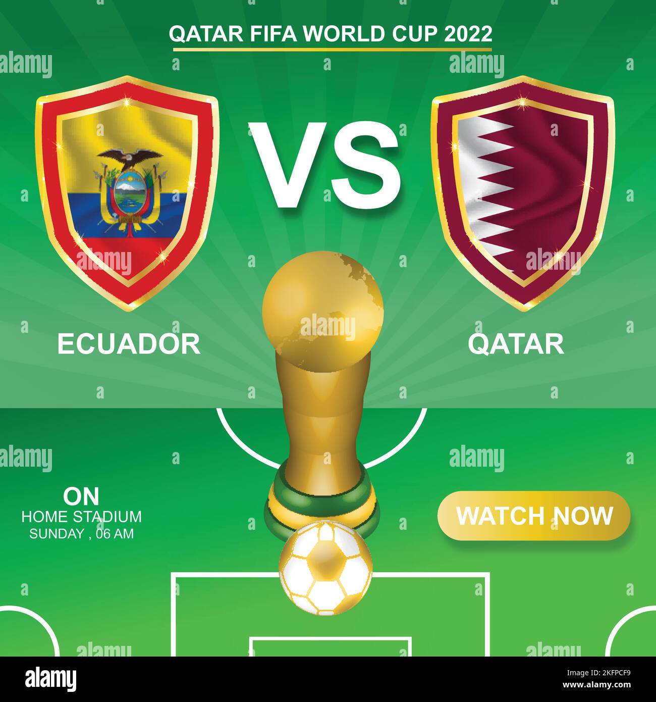 Coppa del mondo Qatar 2022 Illustrazione Vettoriale