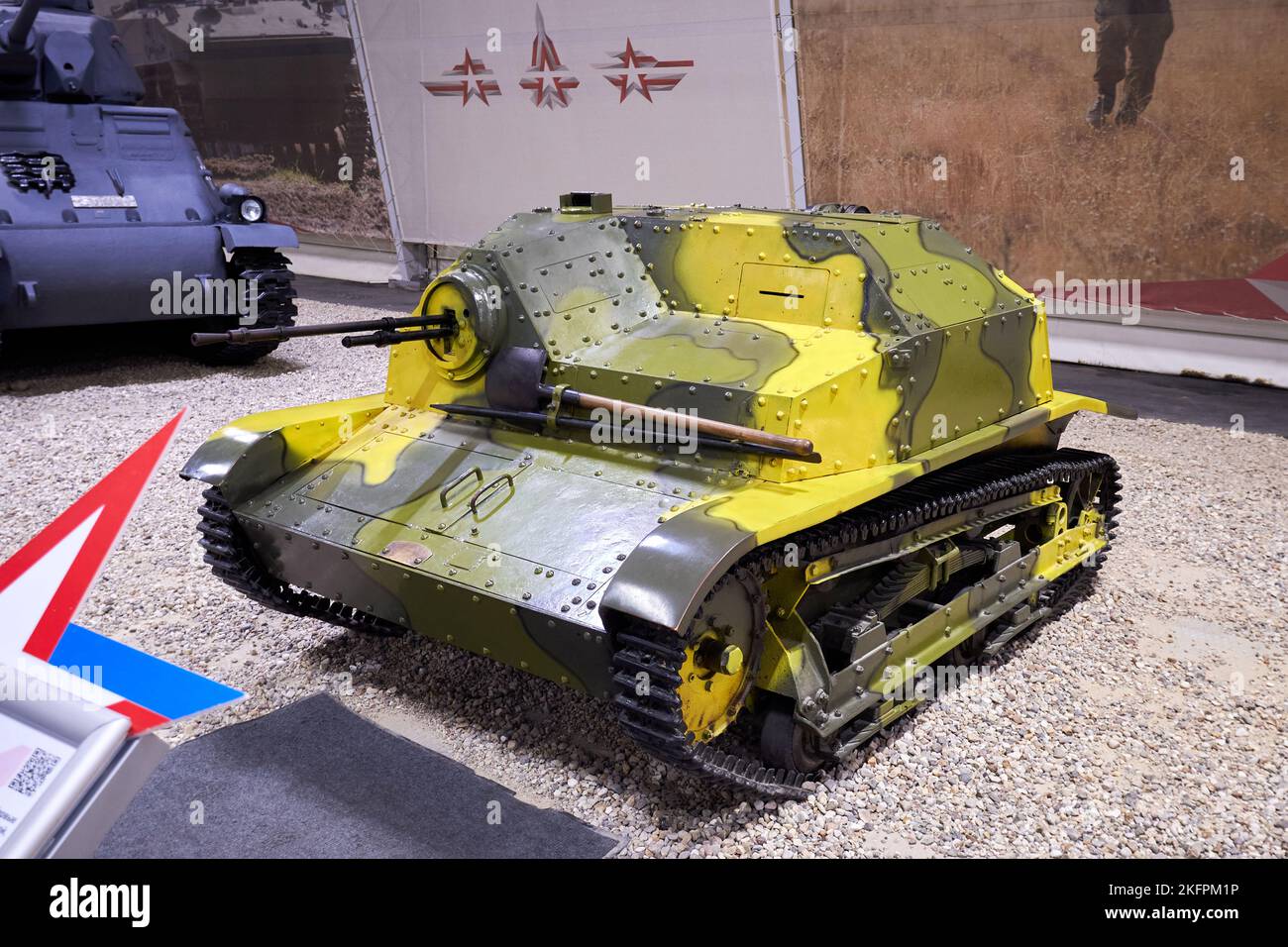 Tankette polacche TKS nel museo dei veicoli blindati Foto Stock