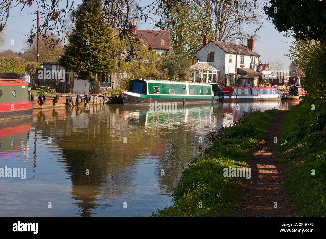 Canale Oxford Union a Banbury, Oxfordshire, Inghilterra Foto Stock