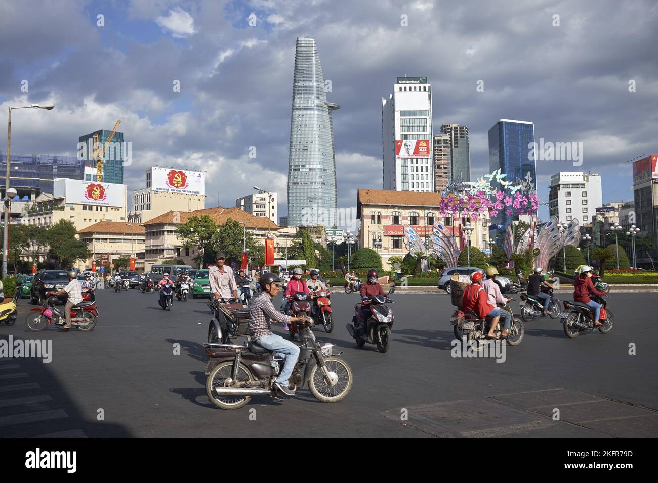 Il centro di Ho Chi Minh City Vietnam Foto Stock
