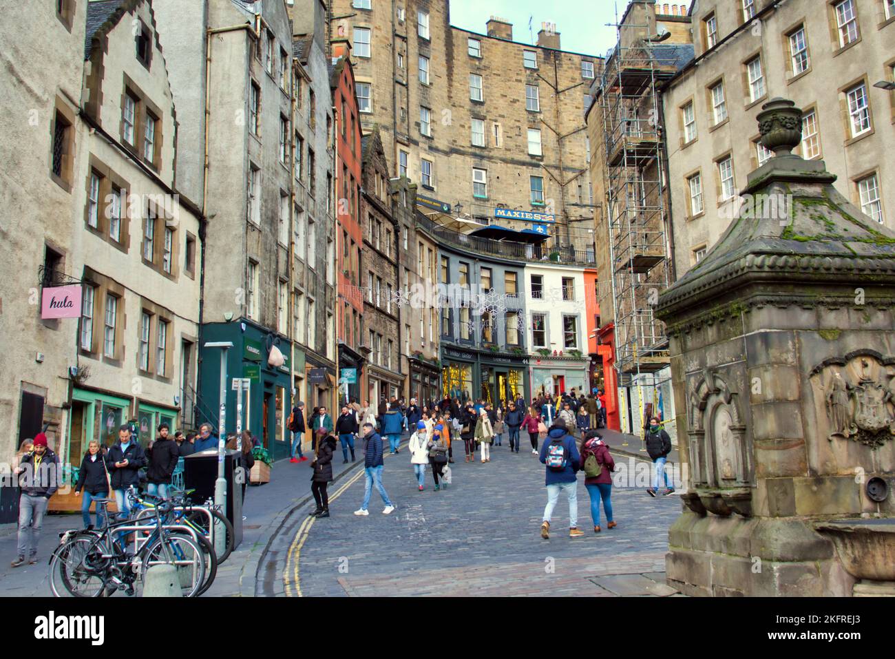 Victoria Street Edinburgh Foto Stock