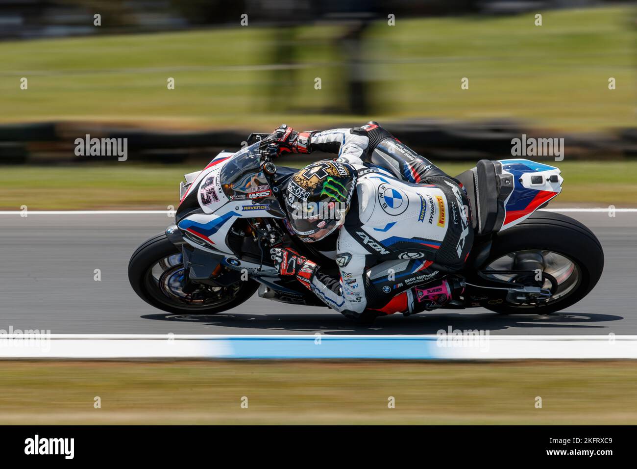 Domenica, 20 novembre, 2022. Campionato del mondo FIM Superbike. Phillip Island, Australia. Tissot Superpole Race. Scott Redding, BMW Motorrad WSBK Team. Redding ha finito la gara Superpole in sesta posizione. Foto Stock