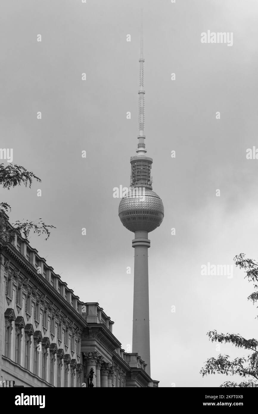 La torre della televisione di Berlino, Germania, Europa Foto Stock