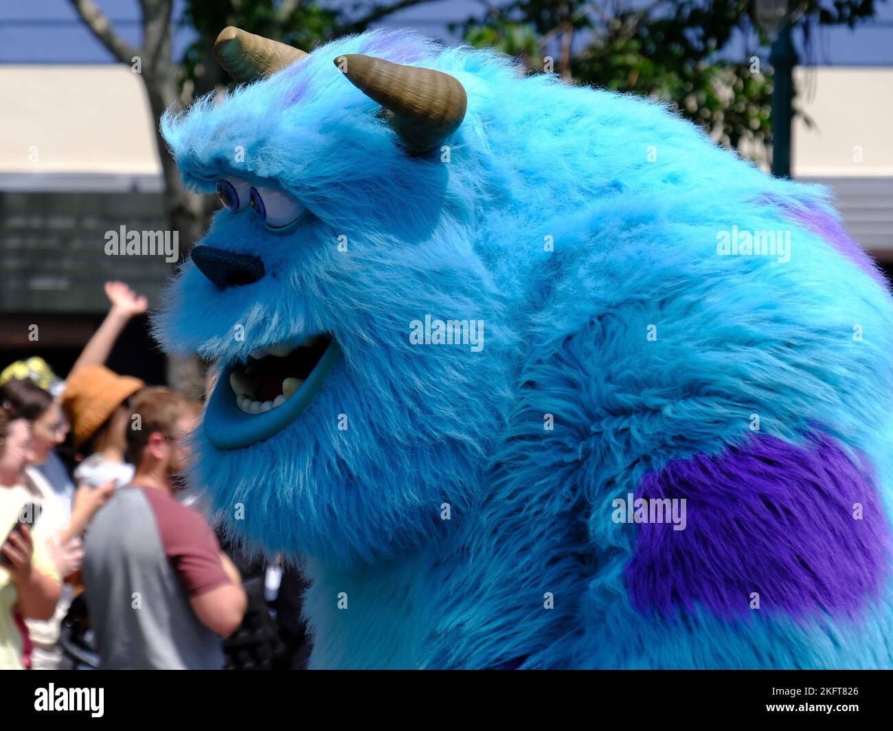 Sully da Monsters Inc a Walt Disney World, Orlando, Florida Foto Stock