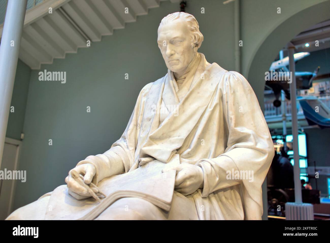 Statua di James watt National Museum of Scotland, Chambers St, Edimburgo EH1 1JF Foto Stock