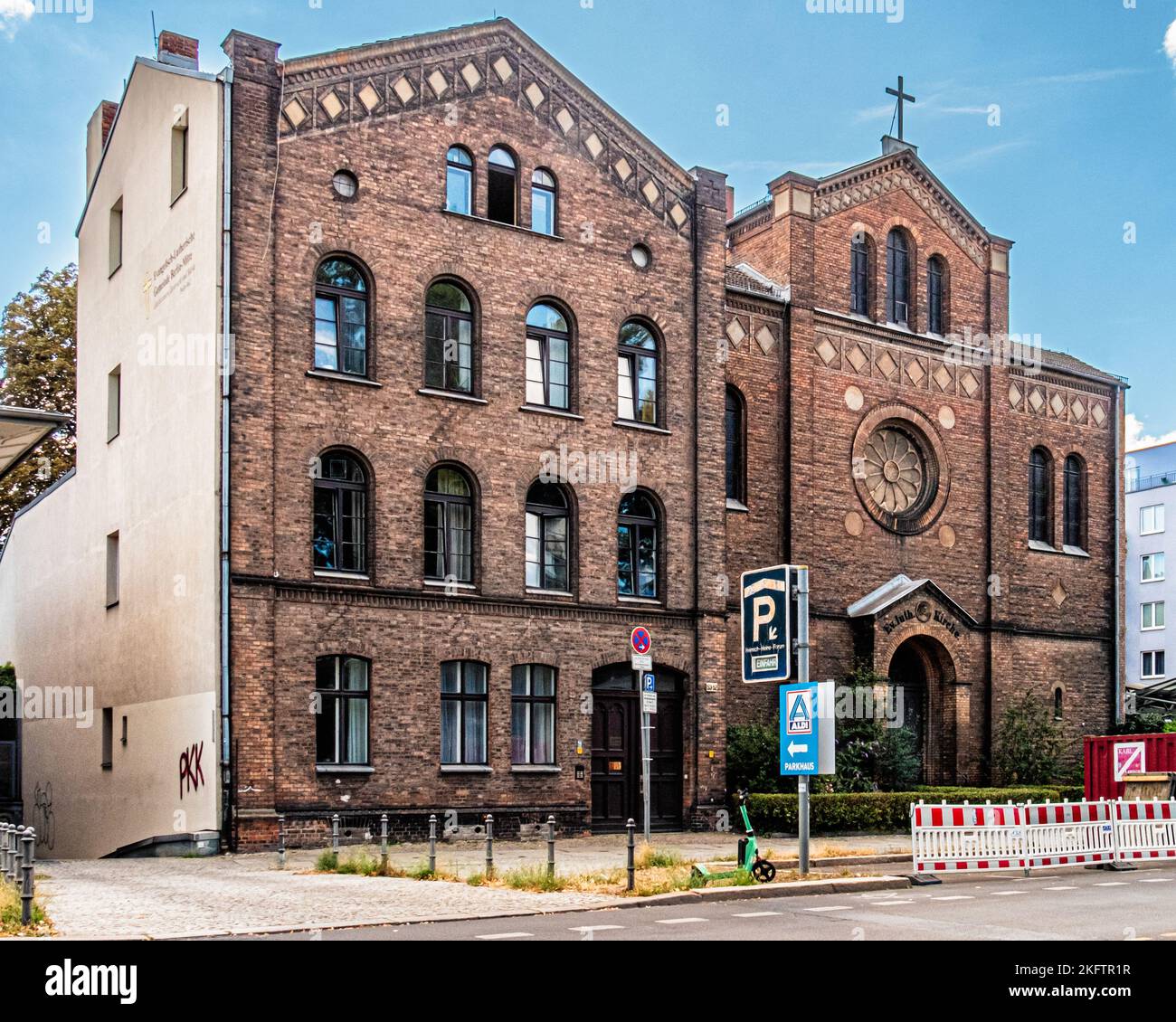 Chiesa evangelica luterana, Annenstraße 52-53, Mitte. Berlino costruito i1855-1857, architetto Hermann Blankenstein Foto Stock