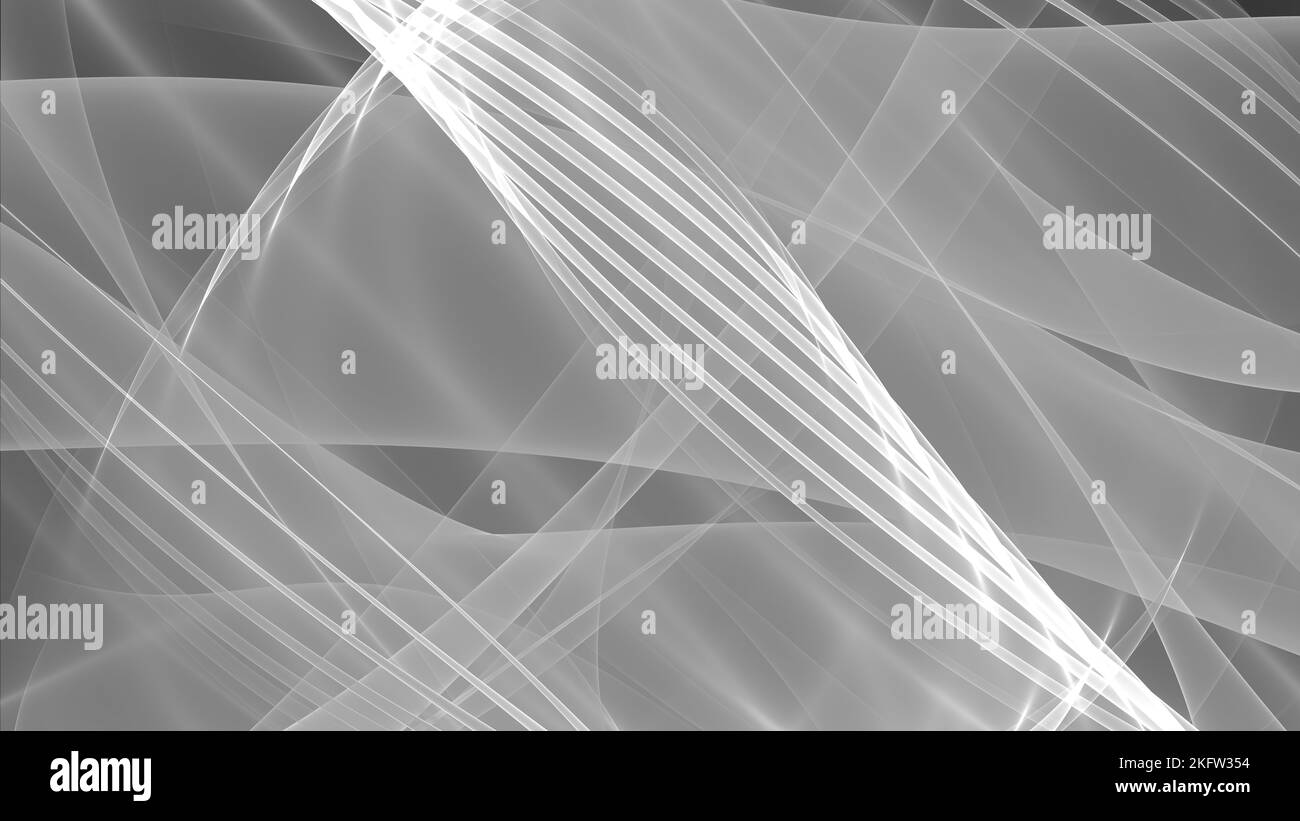 Sfondo astratto Monocromo 8K chiaro, scuro, nero, bianco, grigio, raggio, laser, nebbia, strisce, griglia, quadrato, gradiente Foto Stock
