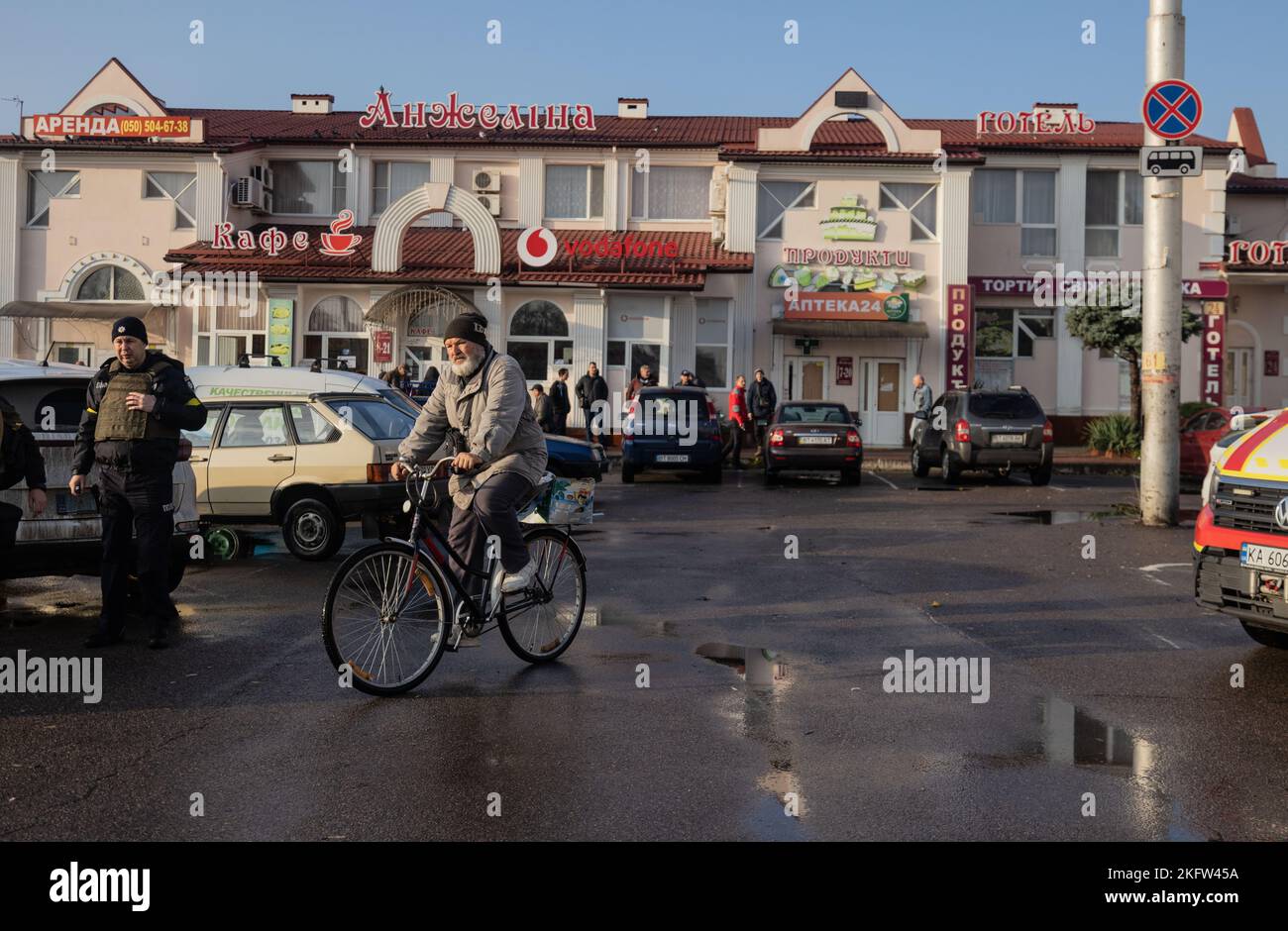 Kherson, Ucraina, Ucraina. 19th Nov 2022. Kherson fu ufficialmente liberato dopo nove mesi di occupazione russa il 11 novembre 2022. (Credit Image: © Swet Jacqueline/ZUMA Press Wire) Foto Stock