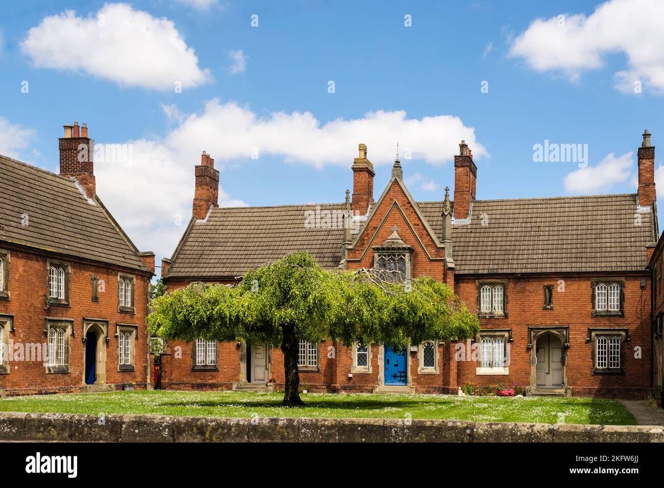 Almshouses in Spalding, Lincolnshire, East Midlands, Inghilterra, Regno Unito, Regno Unito Foto Stock