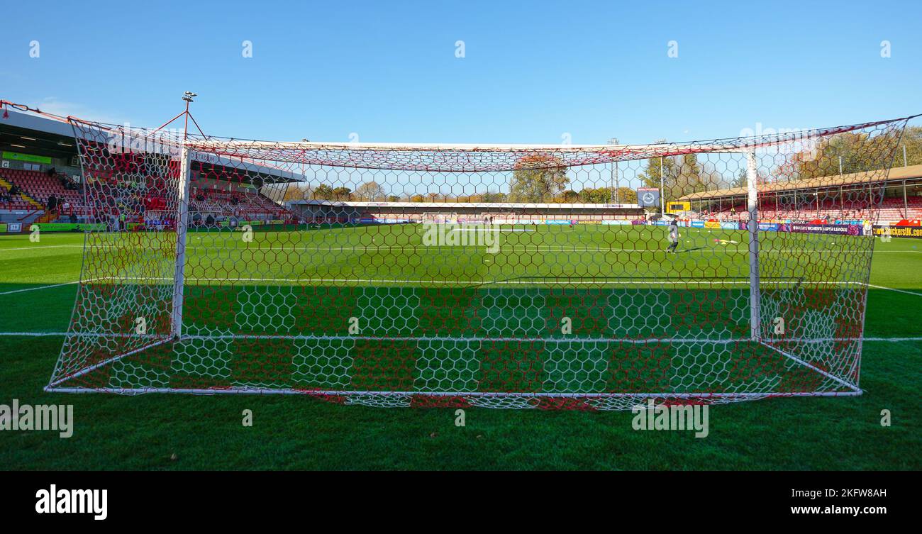 Crawley, Regno Unito. 20th Nov 2022. Crawley, Inghilterra, 20th 2022 novembre: La vista generale all'interno del Broadfield Stadium prima della partita di calcio della Barclays Womens Super League tra Brighton e Liverpool al Broadfield Stadium di Crawley, Inghilterra. (James Whitehead/SPP) Credit: SPP Sport Press Photo. /Alamy Live News Foto Stock