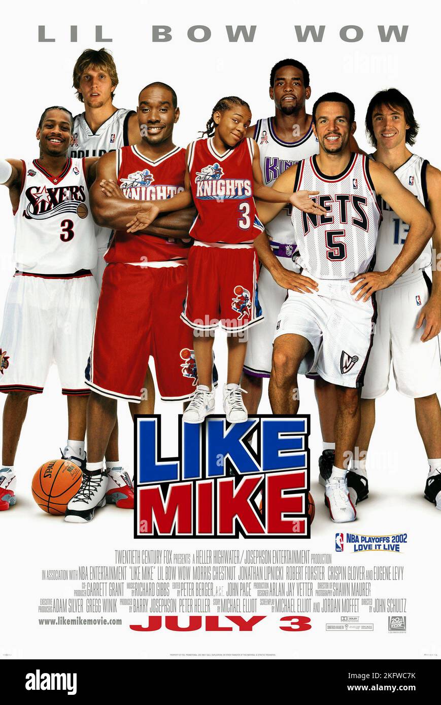 JASON KIDD, LIL' Bow Wow, Allen Iverson, come Mike, 2002 Foto Stock