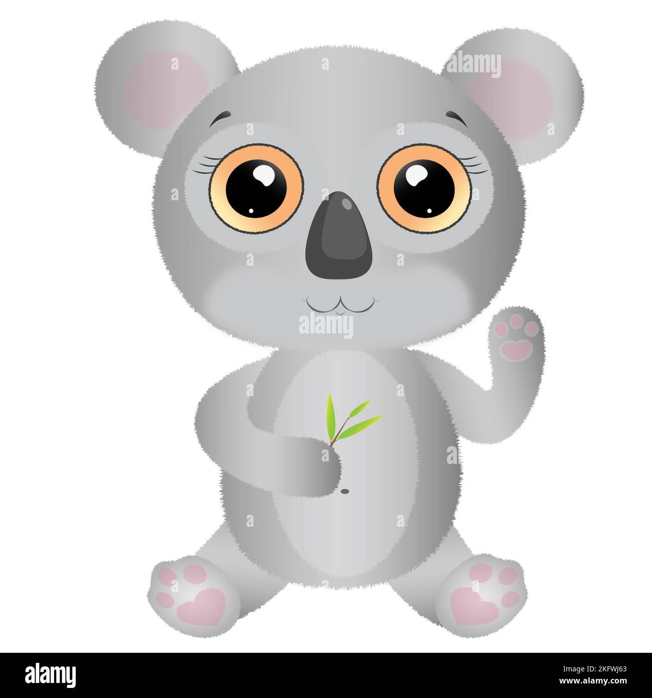 Carino carattere piccolo koala animale Foto Stock