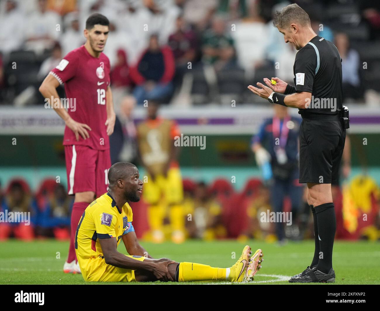 Enner Valencia dell'Ecuador durante il, Qatar. , . In al Khor, Qatar. (Foto di Bagu Blanco/PRESSINPHOTO) Credit: PRESSINPHOTO SPORTS AGENCY/Alamy Live News Foto Stock