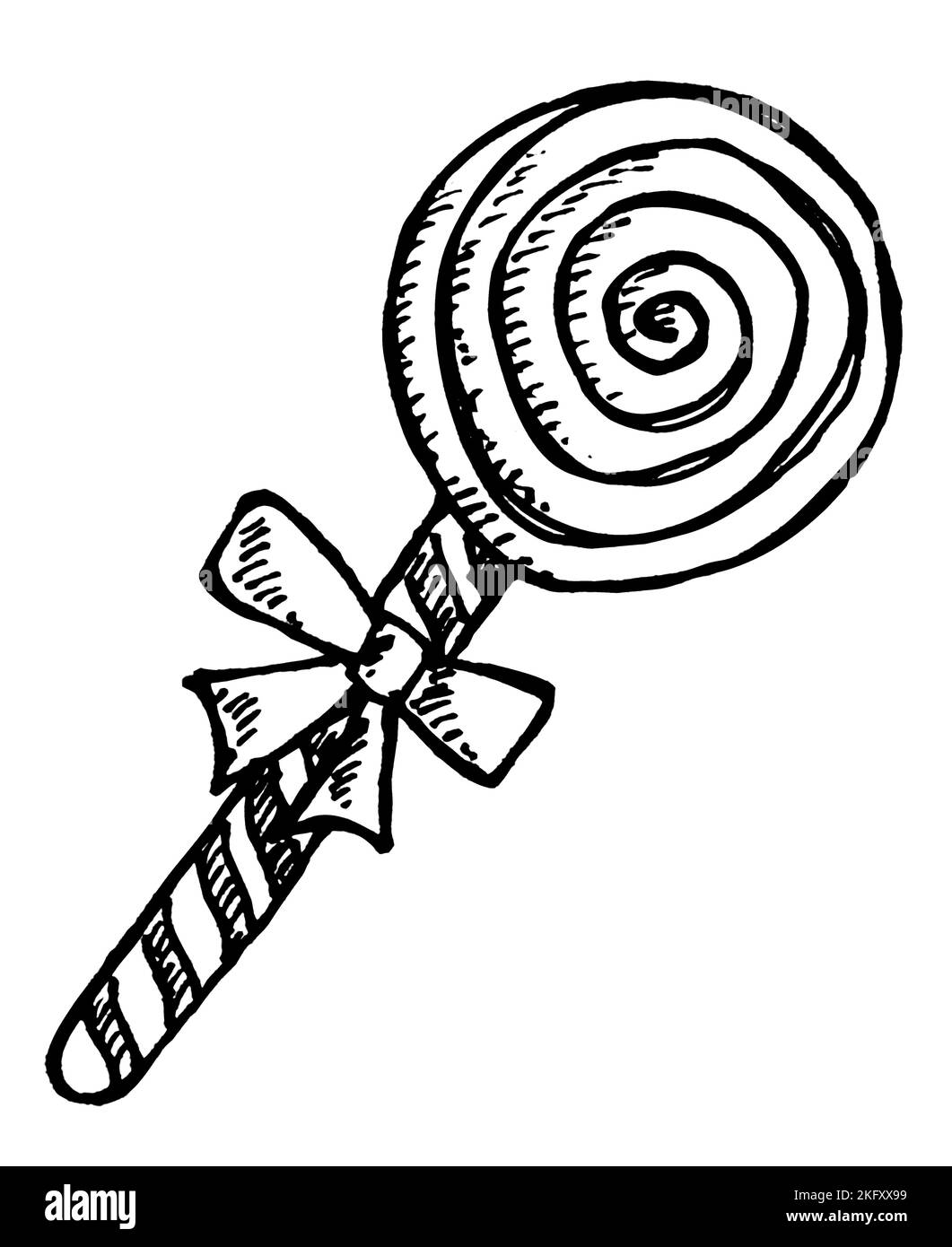 Natale icona decorazione disegnata a mano libera Illustrazione Vettoriale