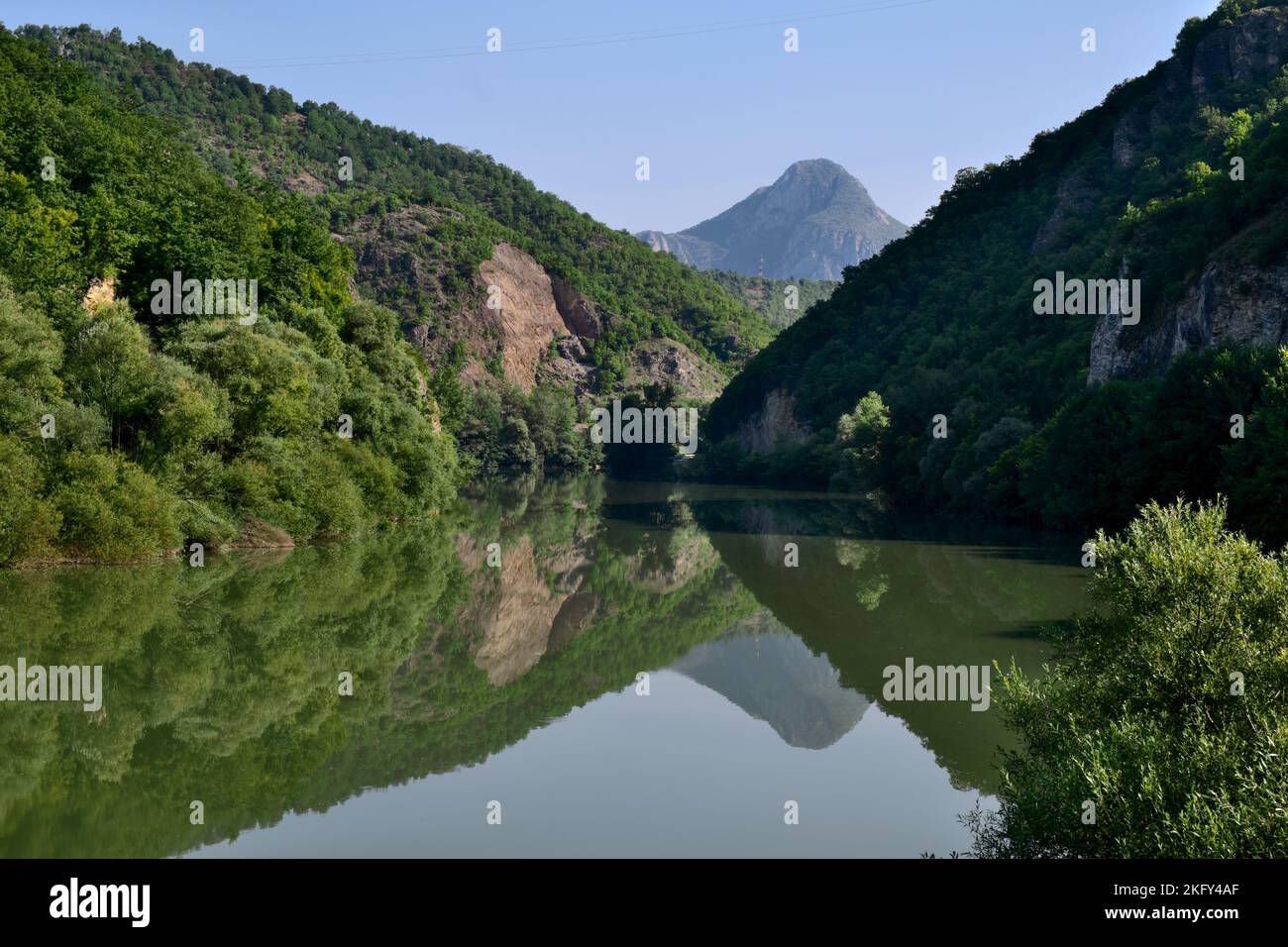 gola del fiume Lim vicino Prijepolje in Serbia Foto Stock