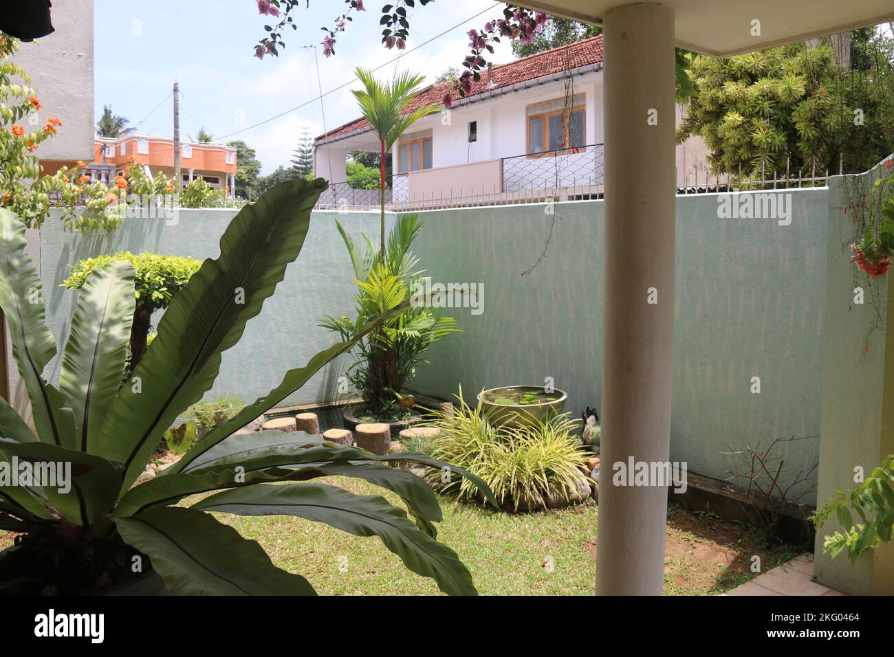 La mia casa e giardino di casa Foto Stock