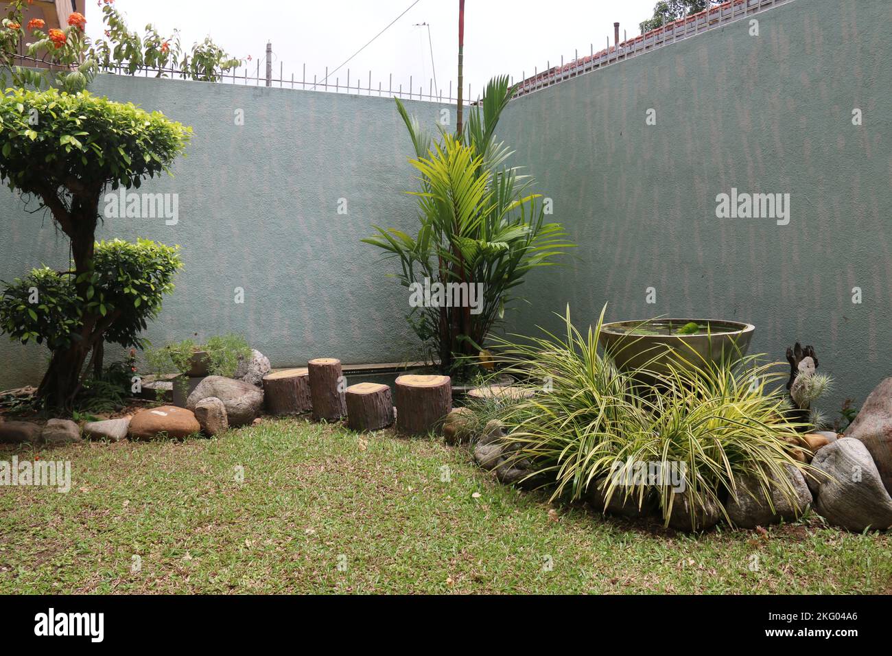 La mia casa e giardino di casa Foto Stock