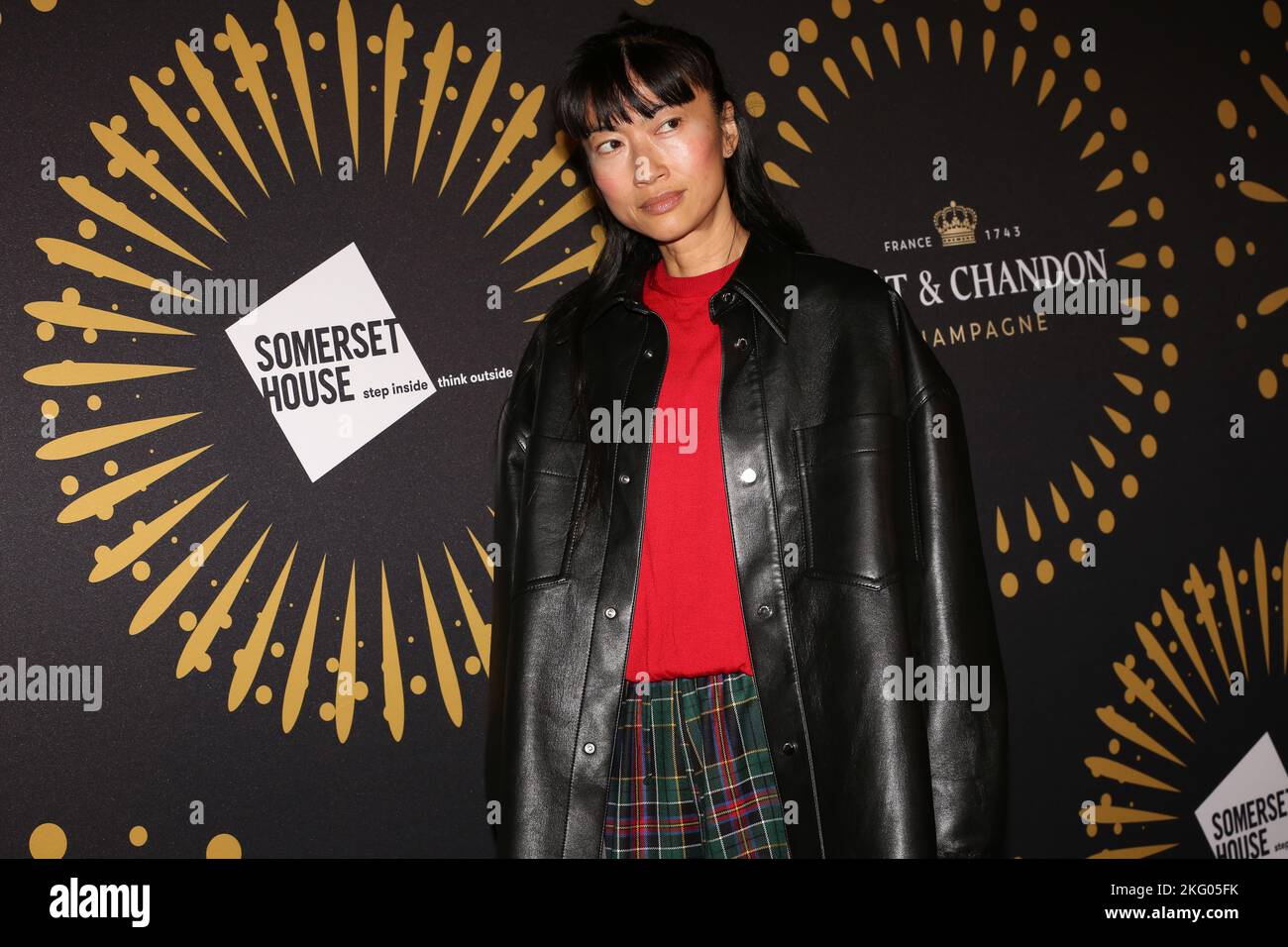 Mimi Xu assiste a Skate alla Somerset House con Moët & Chandon Foto Stock