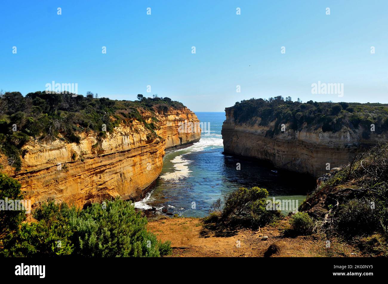 Varie foto scattate a Lock Ard Gorge a Port Campbell sulla Great Ocean Road Victoria, Australia Foto Stock