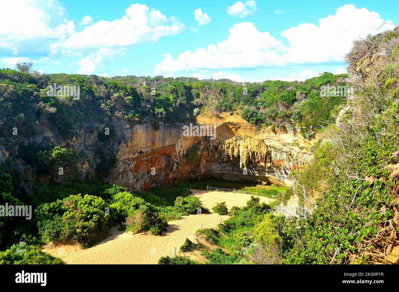 Varie foto scattate a Lock Ard Gorge a Port Campbell sulla Great Ocean Road Victoria, Australia Foto Stock