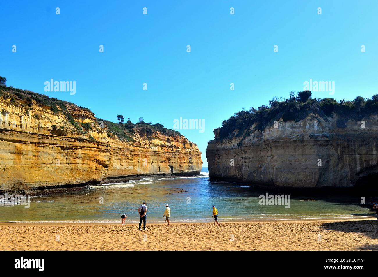 Varie foto scattate a Lock Ard Gorge a Port Campbell sulla Great Ocean Road Victoria, Australia Foto Stock