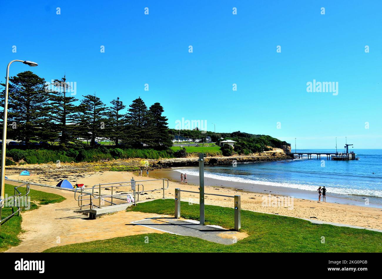 Varie foto scattate a Lock Ard Gorge a Port Campbell sulla Great Ocean Road Victoria, Australia Foto Stock