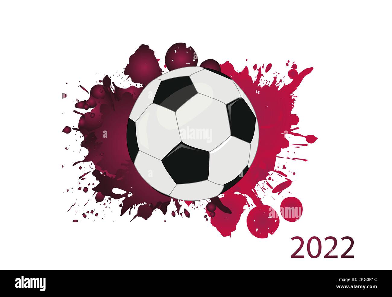 Coppa del Qatar 2022 Illustrazione Vettoriale