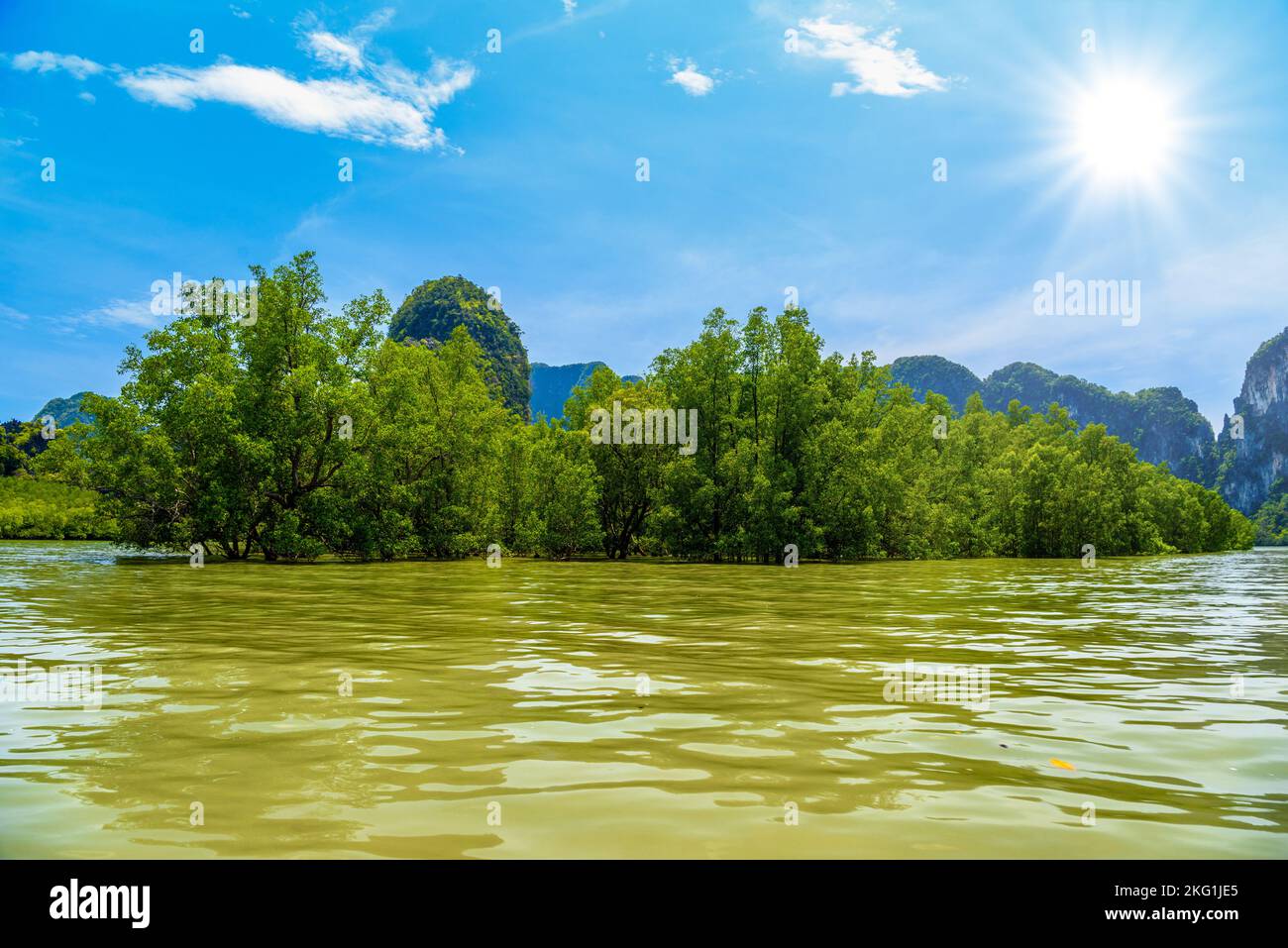 Ko Thalu Ok, Krasom, Takua Thung, Ao Phang-nga Parco Nazionale, Thailandia Foto Stock