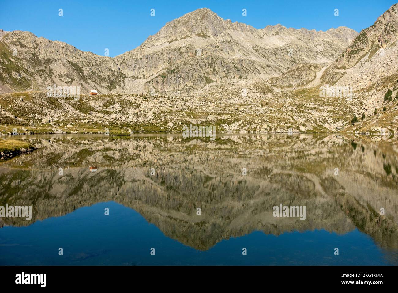 Anglos montagna Lake.Pyrenees.Aragon.Spain Foto Stock