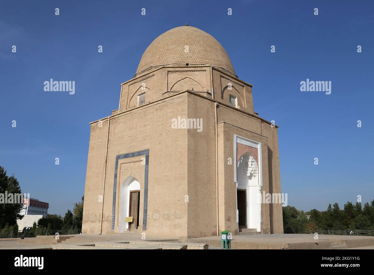 Mausoleo di Rukhobod, Registan Street, centro storico, Samarkand, Samarkand Province, Uzbekistan, Asia centrale Foto Stock